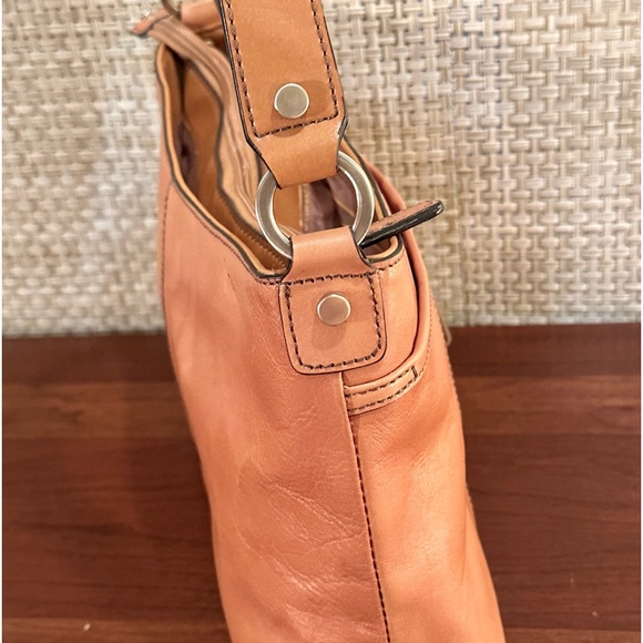 VTG 2000 Etienne Aigner Velden Core  Cognac Leather Compartment Shoulder Bag - Picture 10 of 15